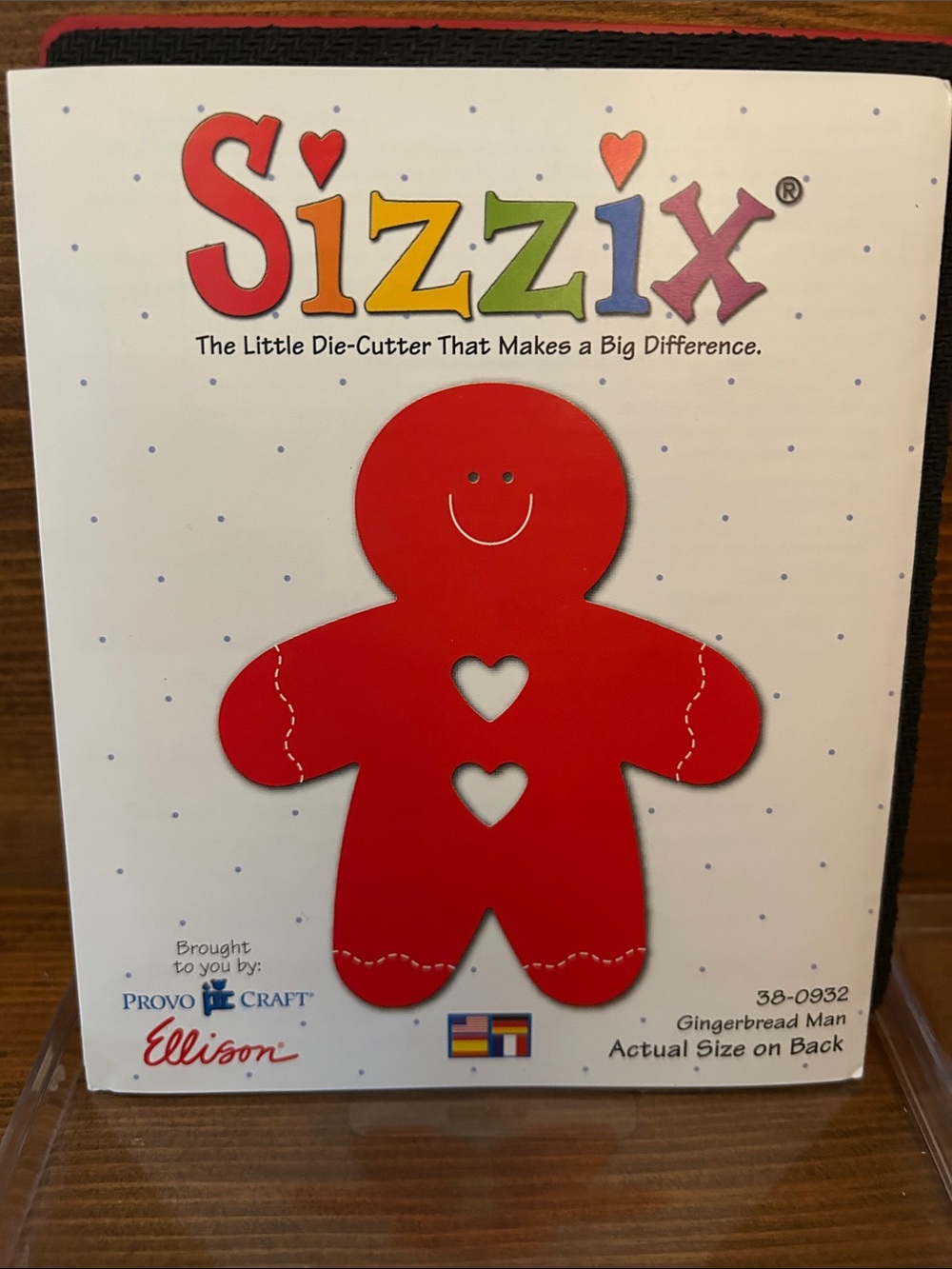 Sizzix Red Gingerbread Man Die-Cutter Original red die